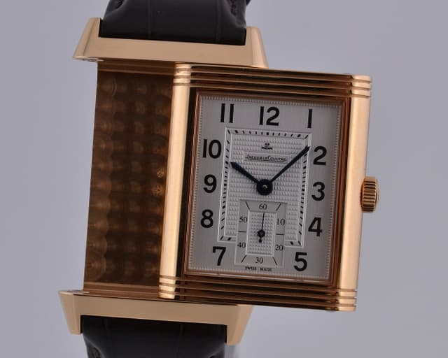 Jaeger LeCoultre Grande Reverso 976 Silver Dial 18K RG