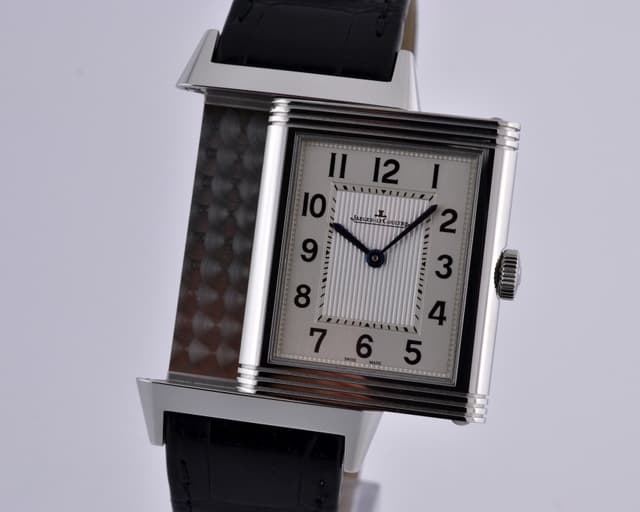 Jaeger LeCoultre Grande Reverso Ultra Thin Silver Dial SS 
