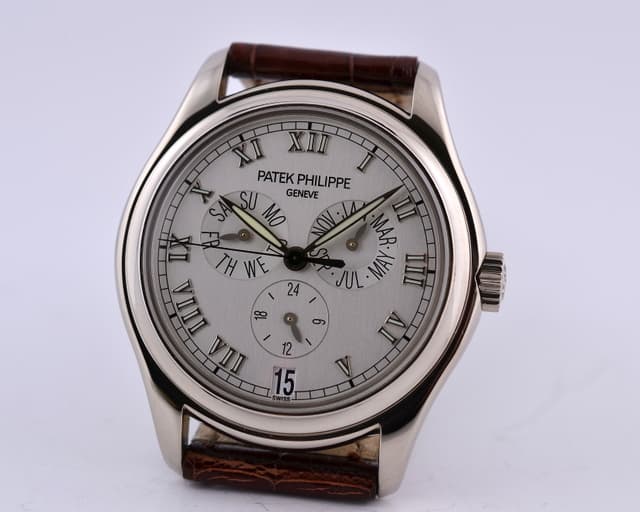 Patek Philippe Annual Calendar Silver Dial 18K WG