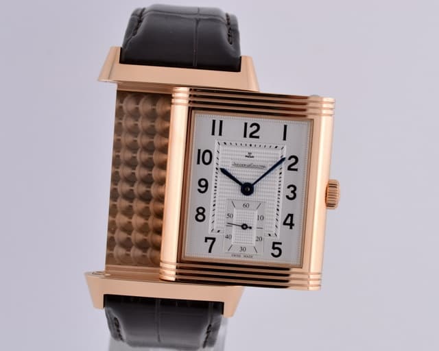 Jaeger LeCoultre Grande Reverso 976 Silver Dial 18K RG 