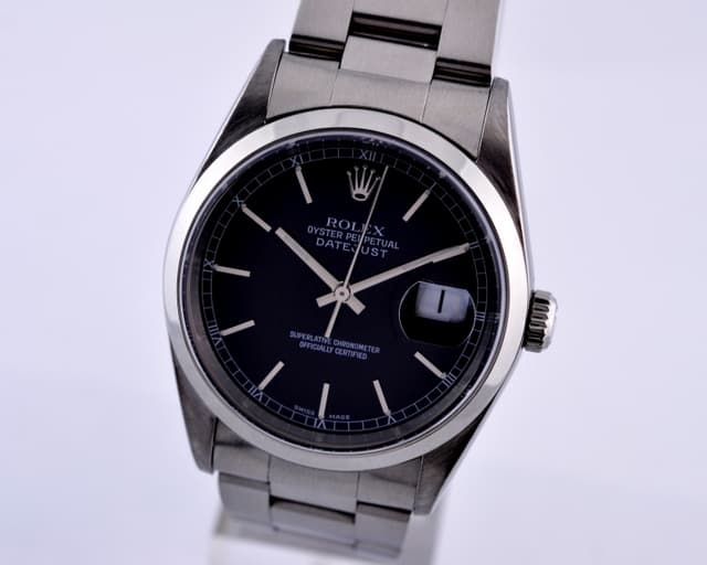 Rolex Datejust SS Black Dial
