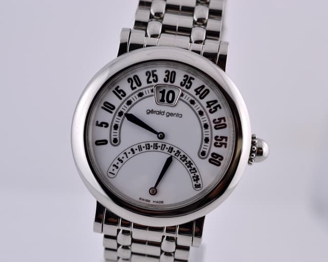 Gerald Genta Arena Bi-Retro White Dial SS / SS