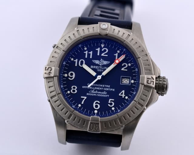 Breitling Avenger Seawolf Titanium Blue Dial