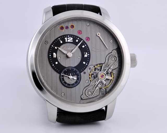 Glashutte Original PanoInverse XL SS Grey Dial 