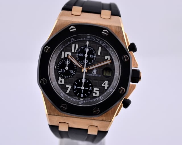 Audemars Piguet Offshore Rubberclad 18K Rose Gold / Rubber 