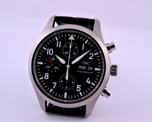 IWC Pilot Chronograph SS / Alligator 