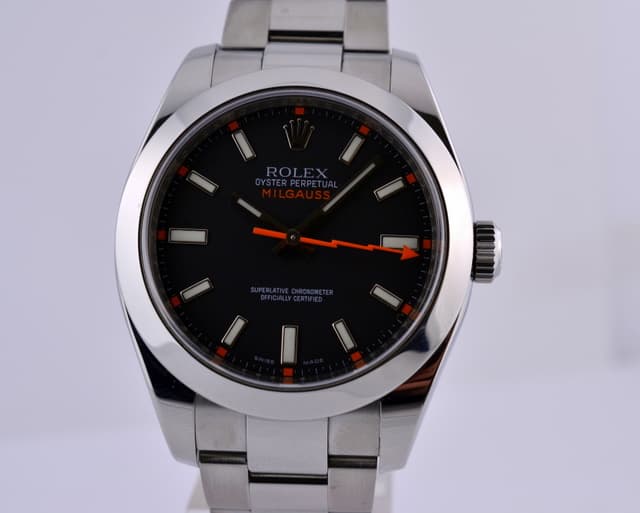 Rolex Milgauss SS Black Dial
