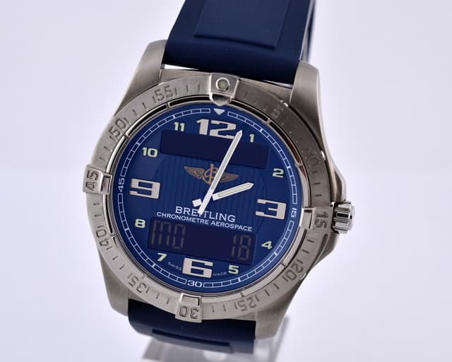 Breitling Aerospace Avantage Blue Dial Titanium / Rubber 