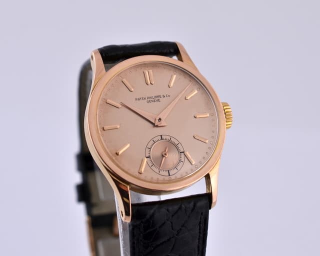 Patek Philippe Calatrava 18K RG Rose Dial