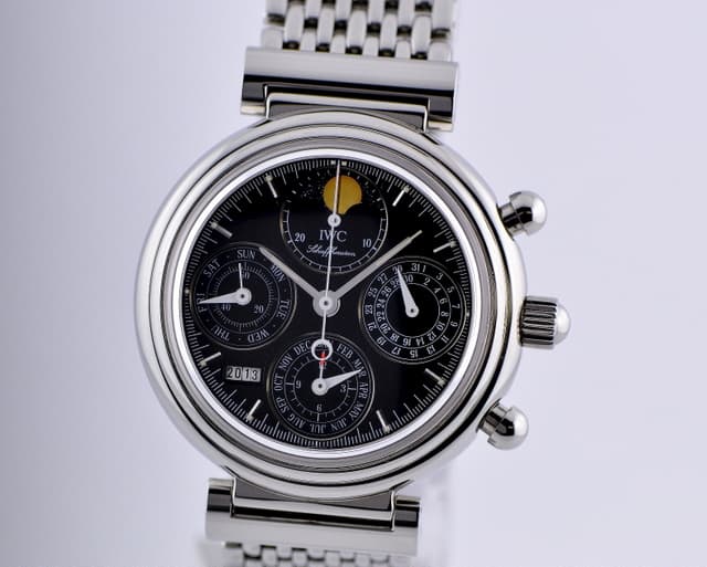 IWC Da Vinci Perpetual Chronograph Black SS / SS