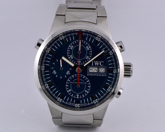 IWC GST Split-Second SS Blue Dial 