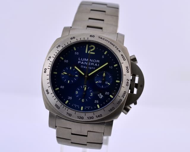 Panerai Luminor Chronograph Daylight Blue Titanium / Titanium