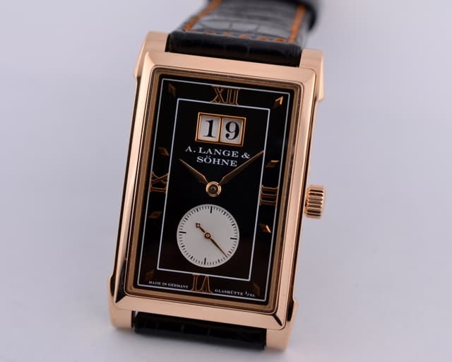 A. Lange and Sohne Cabaret 18K RG Black Dial
