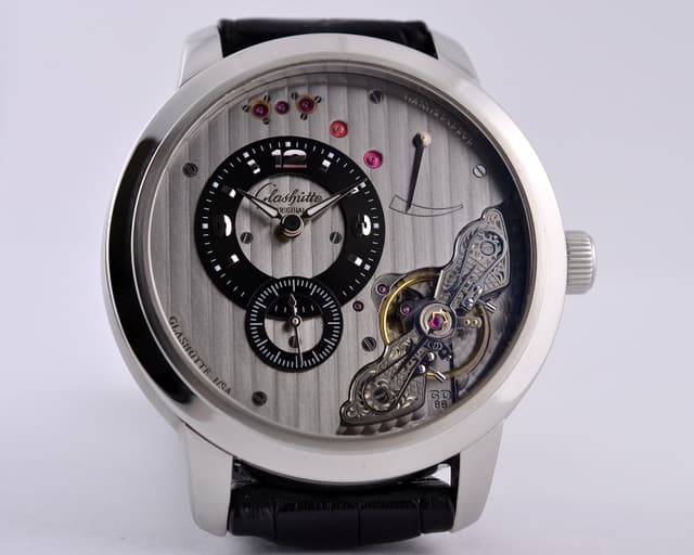 Glashutte Original PanoInverse XL SS Grey Dial 