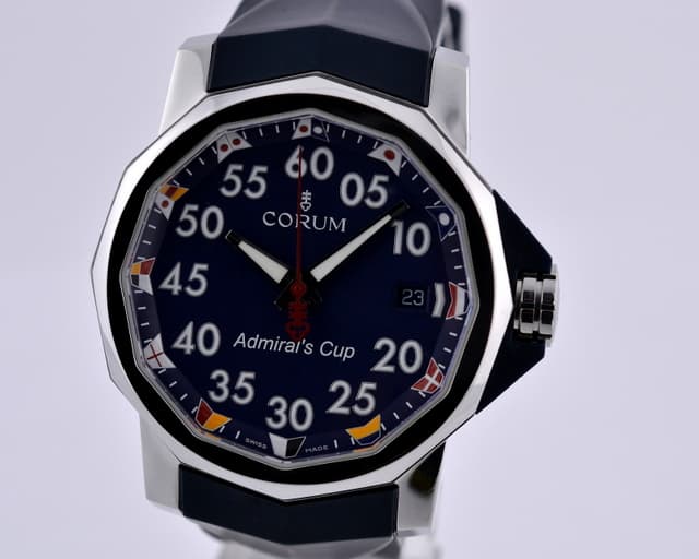 Corum Admirals Cup Competition 40 Blue SS / Rubber 