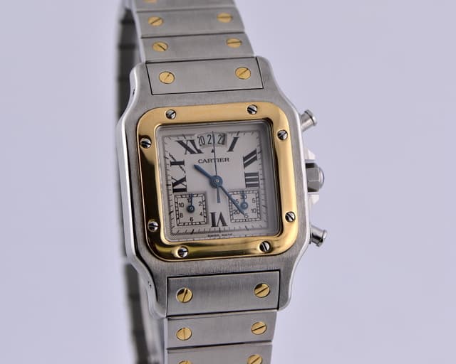 Cartier Tank Santos Chronoflex Quartz SS / 18K