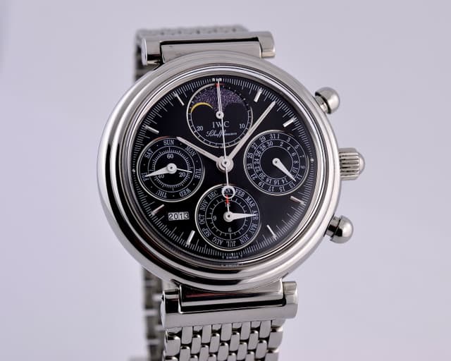 IWC Da Vinci Perpetual Chronograph Black SS/SS