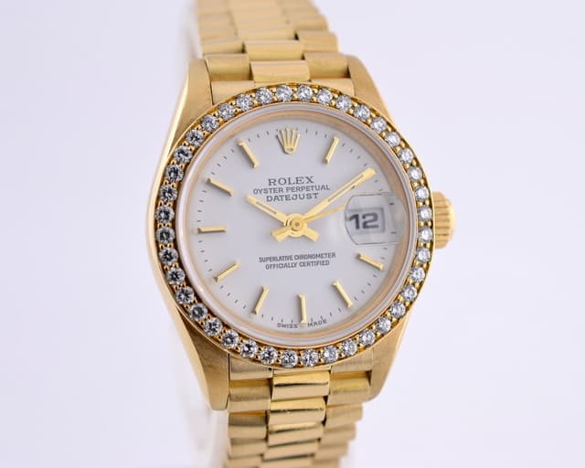 Rolex Datejust President Ladies 18K YG / Diamond Bezel