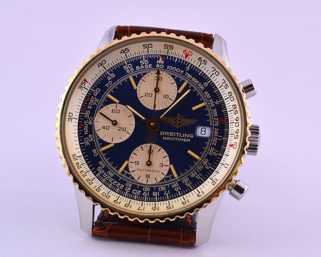 Breitling Navitimer II SS / 18K Blue Dial 