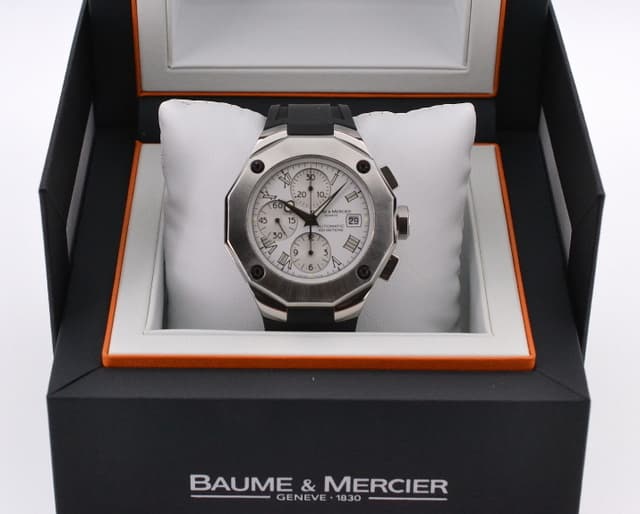 Baume & Mercier Riviera XXL SS White Dial / Rubber