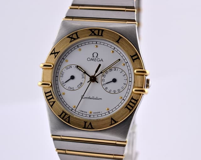 Omega Constellation Day-Date Quartz 18K / SS 