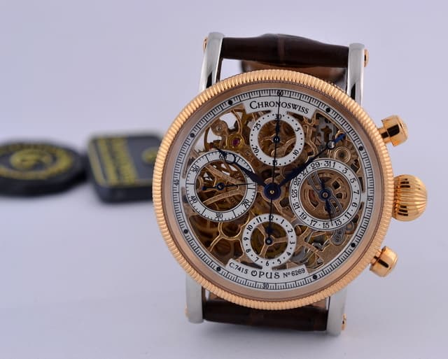 Chronoswiss Opus Chronograph SS / 18K RG UNWORN 