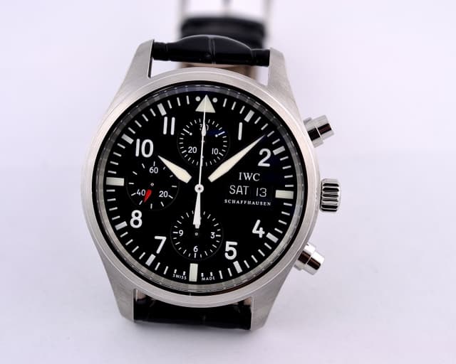 IWC Pilot Chronograph SS / Alligator 