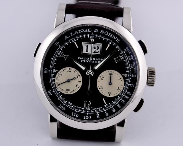 A. Lange and Sohne Datograph Flyback Platinum / Platinum Deployant 