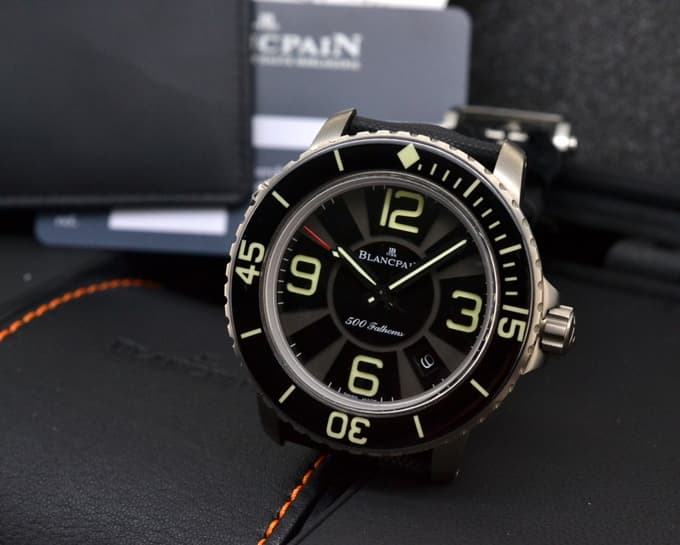 Blancpain 500 Fathoms Titanium Black Dial UNWORN