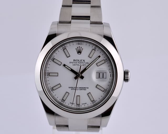 Rolex Datejust II SS White Dial 