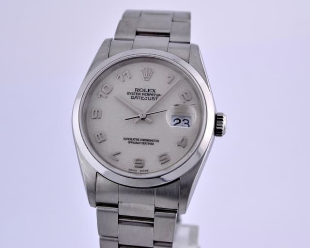 Rolex Datejust Ivory Arabic Dial SS