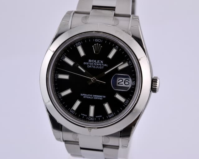 Rolex Datejust II SS Black Dial UNWORN
