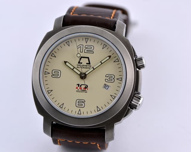 Anonimo Millimetri Opera Meccana 10 Anni SS Ivory Dial