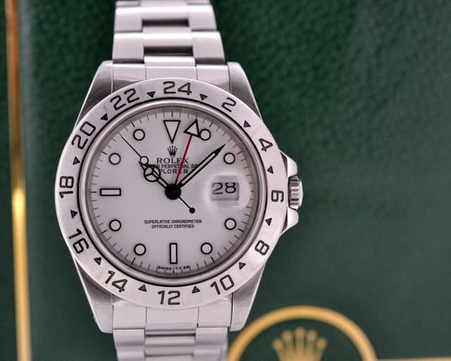 Rolex Explorer II SS White Dial 