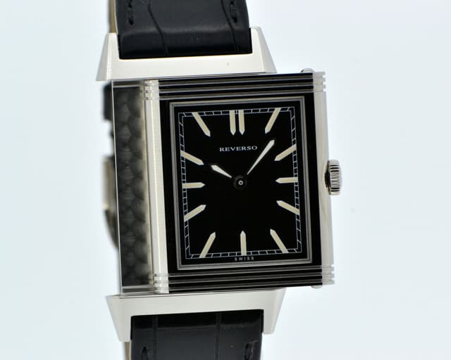 Jaeger LeCoultre Grande Reverso Tribute to 1931 Ultra Thin SS Black Dial
