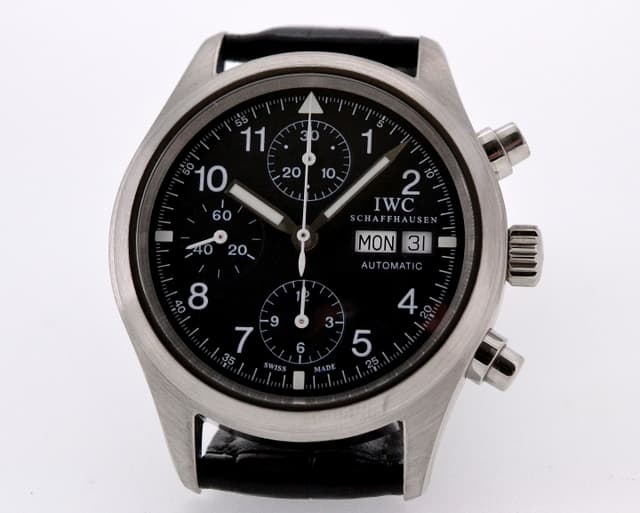 IWC Pilot Chronograph SS Black Dial