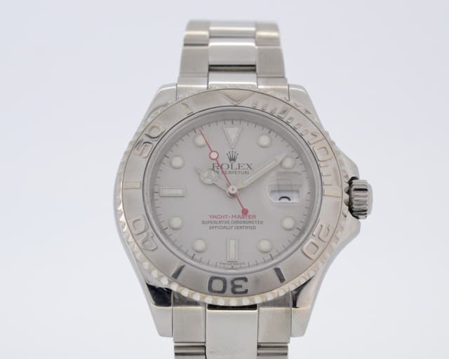 Rolex Yacht Master SS Platinum Bezel