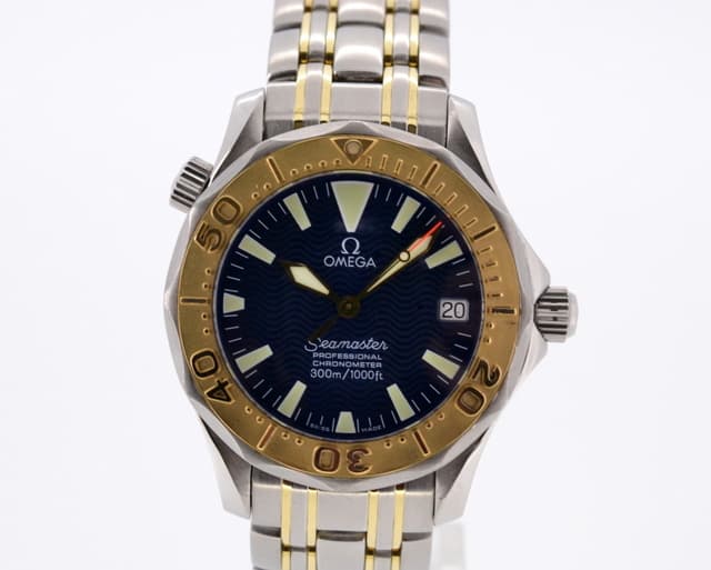 Omega Seamaster Blue Dial Mid Size Automatic 18K / SS