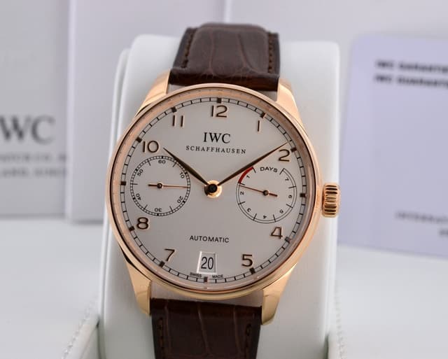 IWC Portuguese 7 Day Automatic 18K Red Gold 