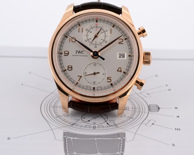 IWC Portuguese Chronograph Classic 18K Rose Gold