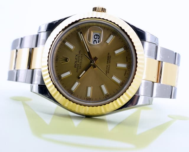 Rolex Datejust II Champagne Dial 18K / SS UNWORN 