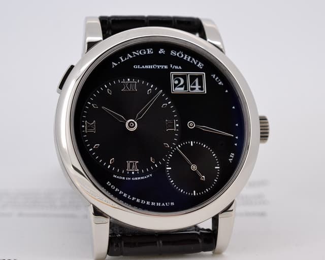 A. Lange and Sohne Lange 1 Platinum Black Dial "DARTH"