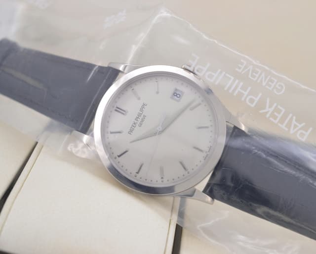 Patek Philippe Calatrava 18K White Gold Silver Dial 