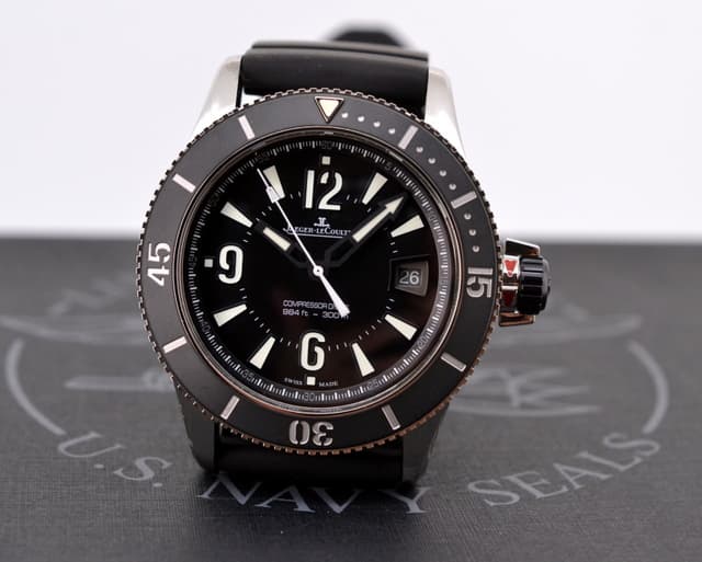 Jaeger LeCoultre Master Compressor Diving Navy Seals SS / Rubber UNWORN
  