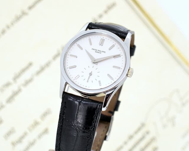 Patek Philippe Calatrava Platinum Silver Dial
