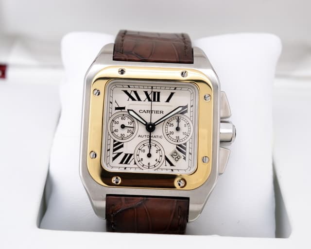 Cartier Santos 100 Chronograph XL SS / 18K