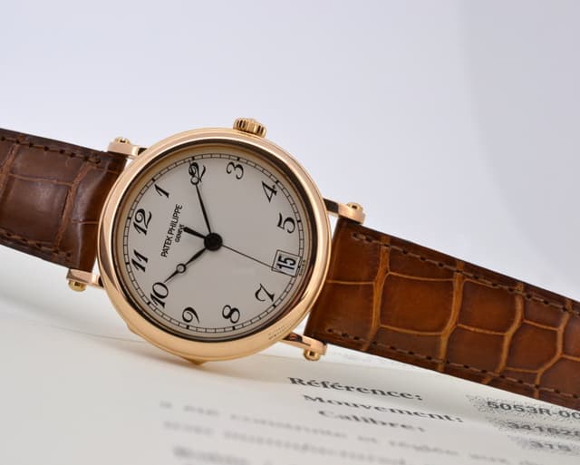 Patek Philippe Calatrava Officers Case 18K Rose Gold