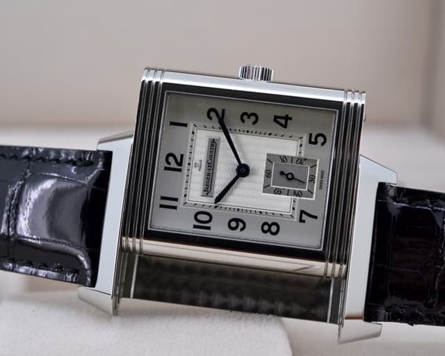 Jaeger LeCoultre Reverso Grande Taille SS Silver Dial 