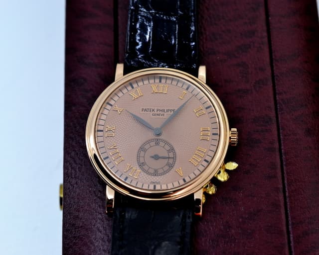 Patek Philippe Calatrava Rose Dial 18K Rose Gold Manual Wind 