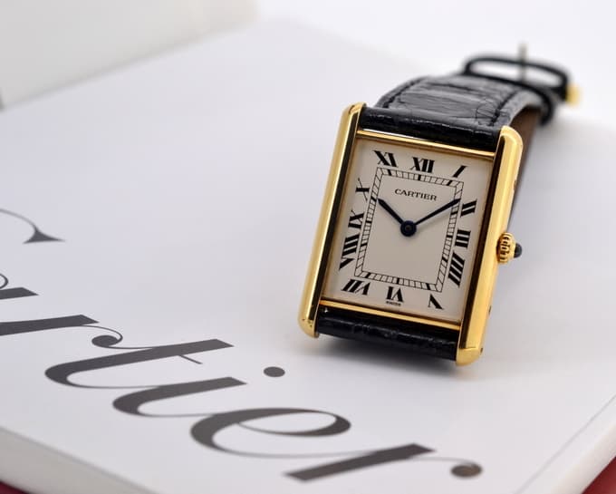 Cartier Tank Louis Quartz 18K Yellow Gold